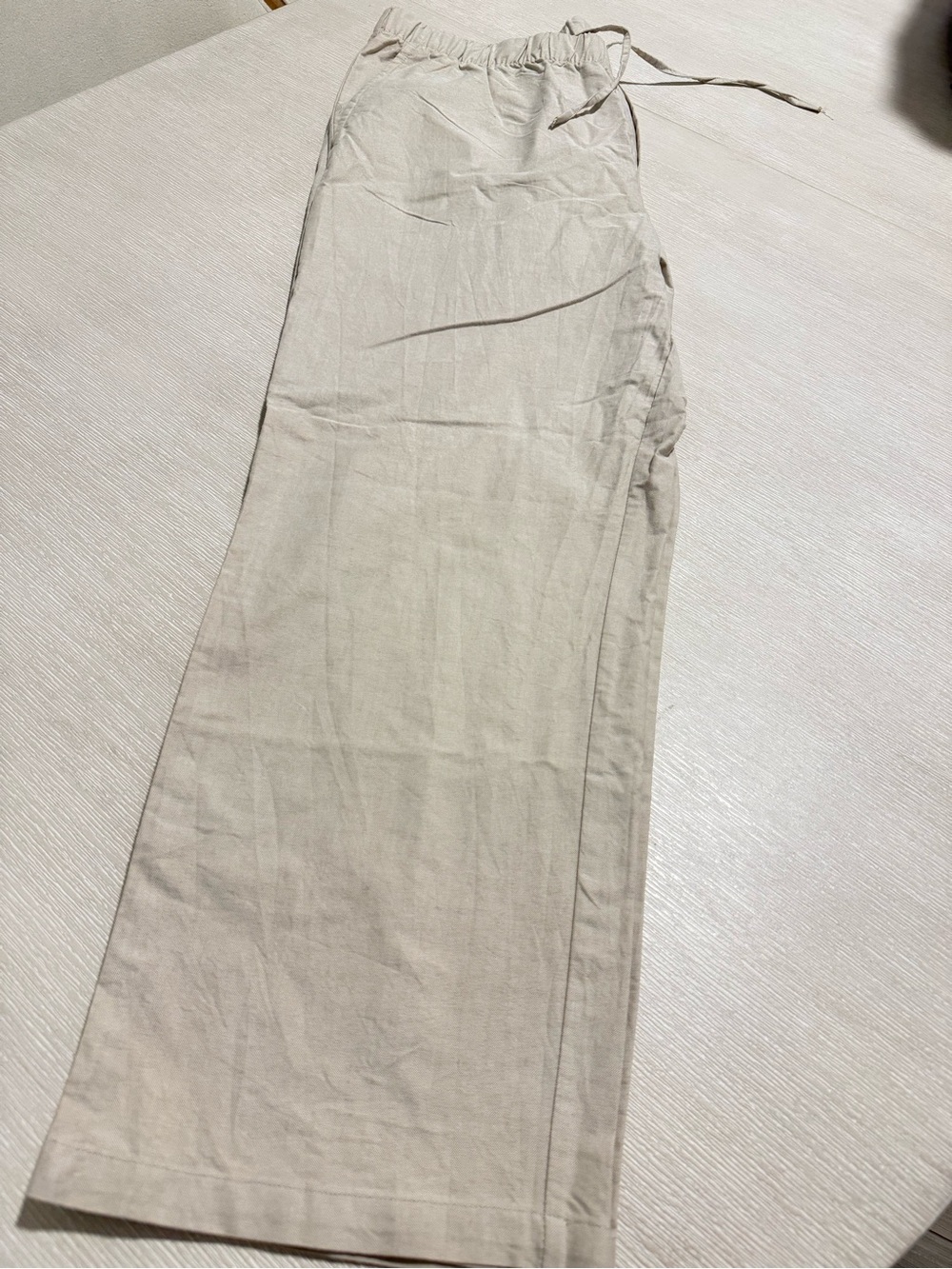 Men's Casual Drawstring Chinos — Light Beige